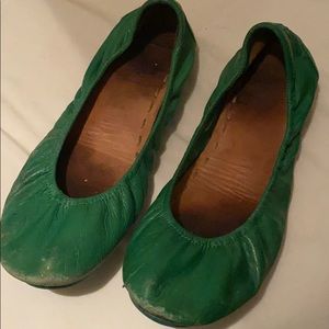 Kelly Green Tieks sz 9 WORN